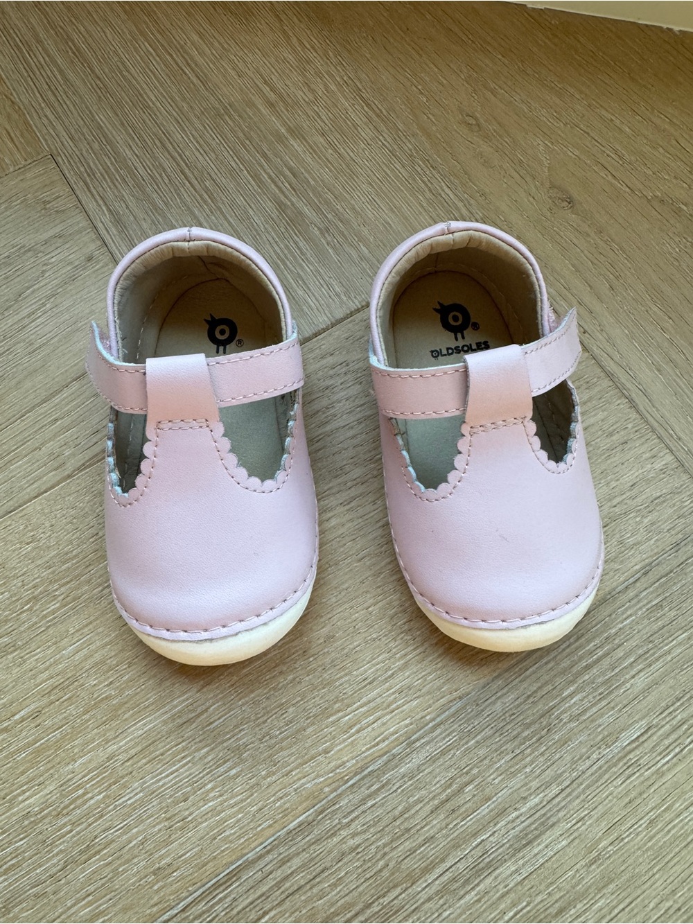 Old Soles Pastel Pink Leather Mary Jane Shoes